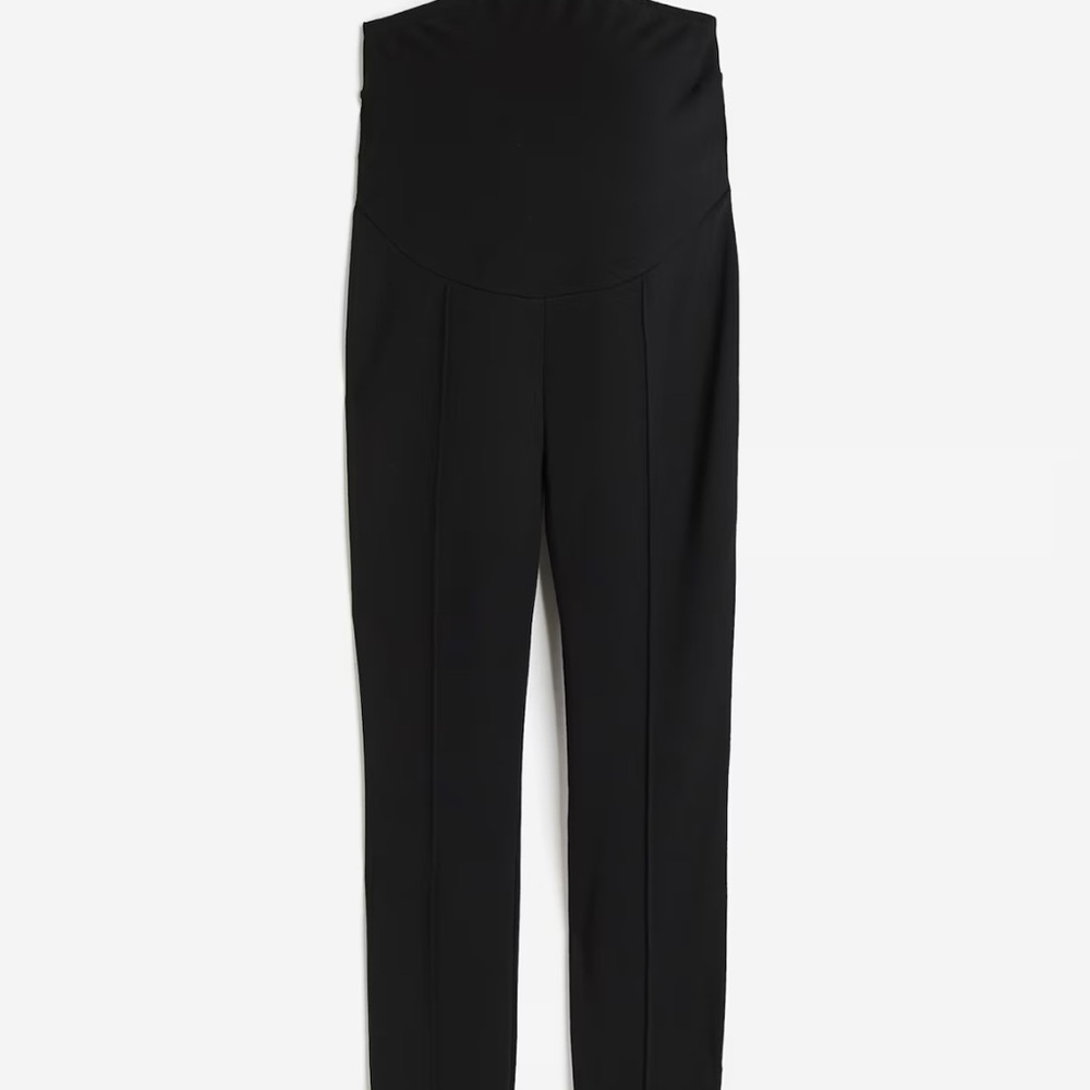 H&M Mama stretchy Jersey dress pants black size M.